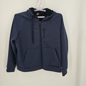 32‎ Degree HEAT Jacket Mens Extra Large Dark Blue Hooded Fleece Lined  Size XL